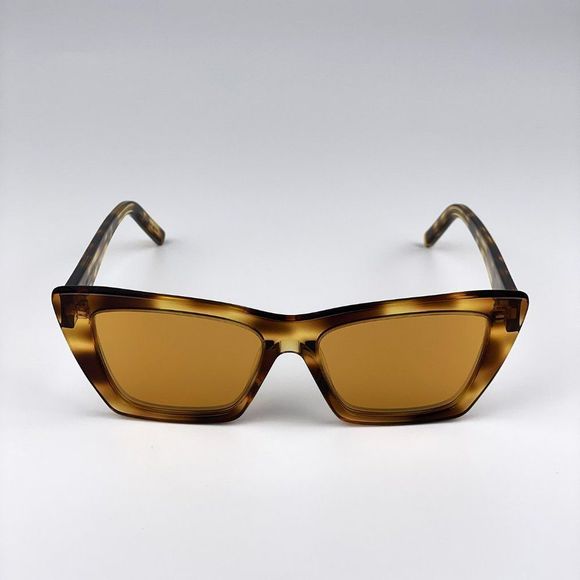 Saint Laurent SL276 MICA 022 Sunglasses Havana Yellow Cat Eye Women main image 7